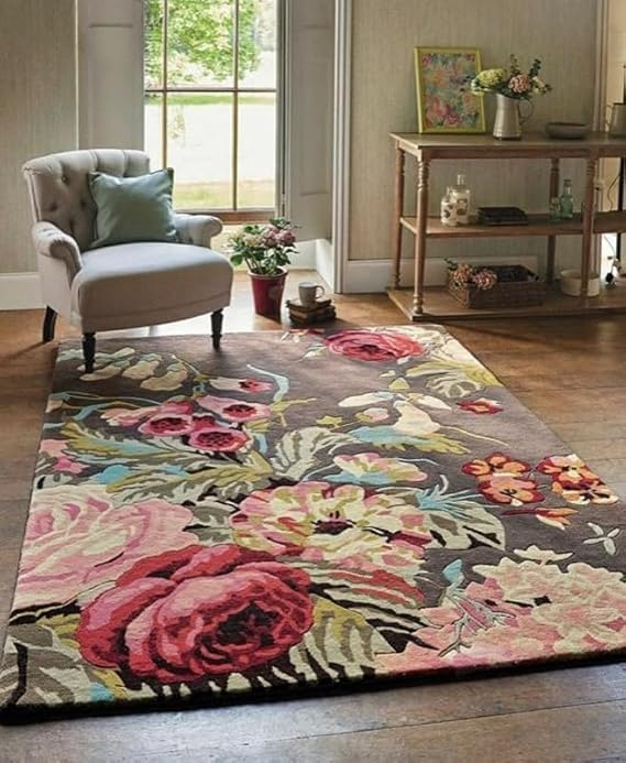 Image of OLEFIN Handmade Thick Woolen Anti Slip Carpet and Rugs for Living Room Bedroom Hall Dinning Room Kids Room Carpet
