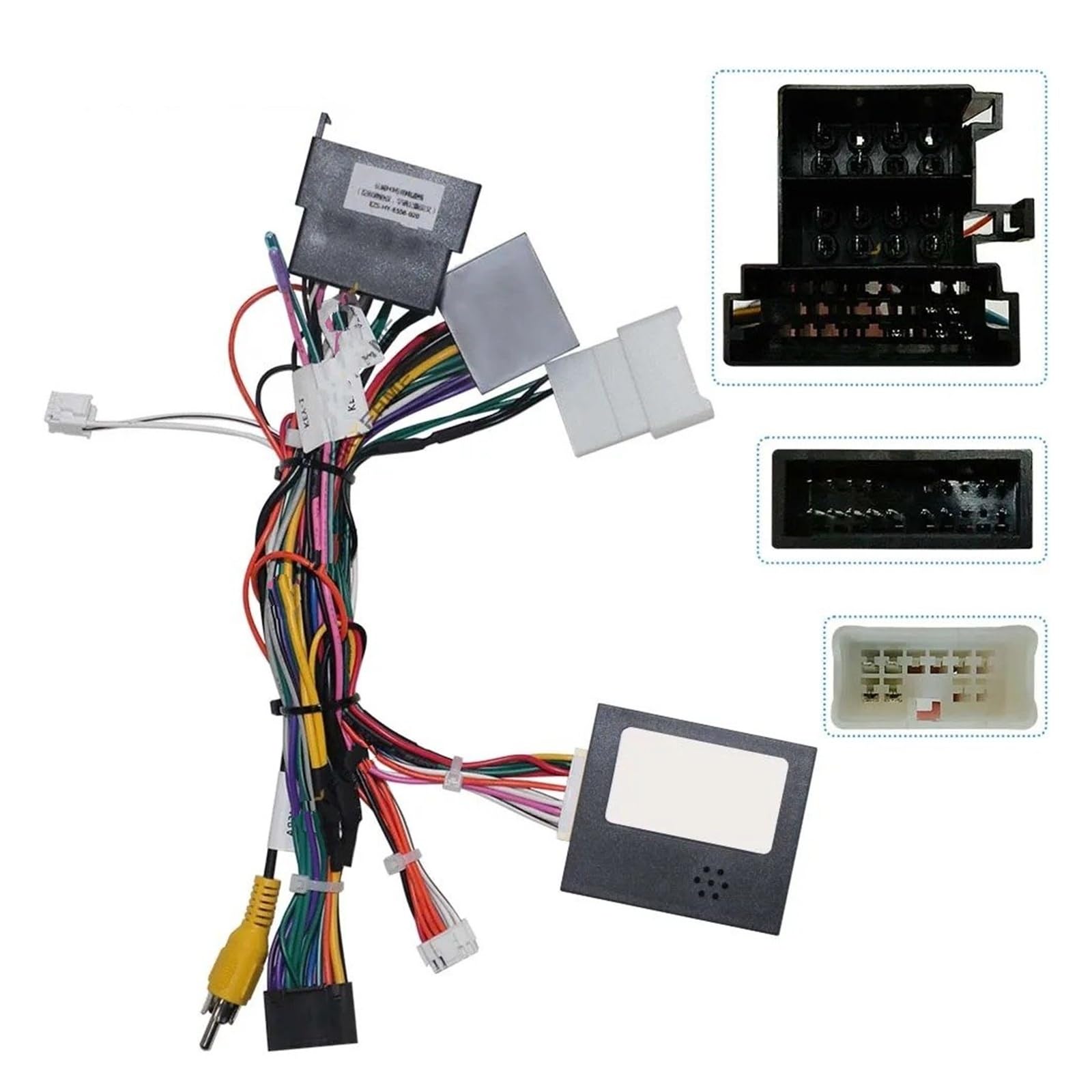 Mascherina Autoradio Cornice Stereo 16Pin per Grande per Parete per Haval H3 HY-GW-05 OD-GRW-05 Auto Cablaggio Adattatore Canbus Box Decoder Android Radio Cavo Alimentazione