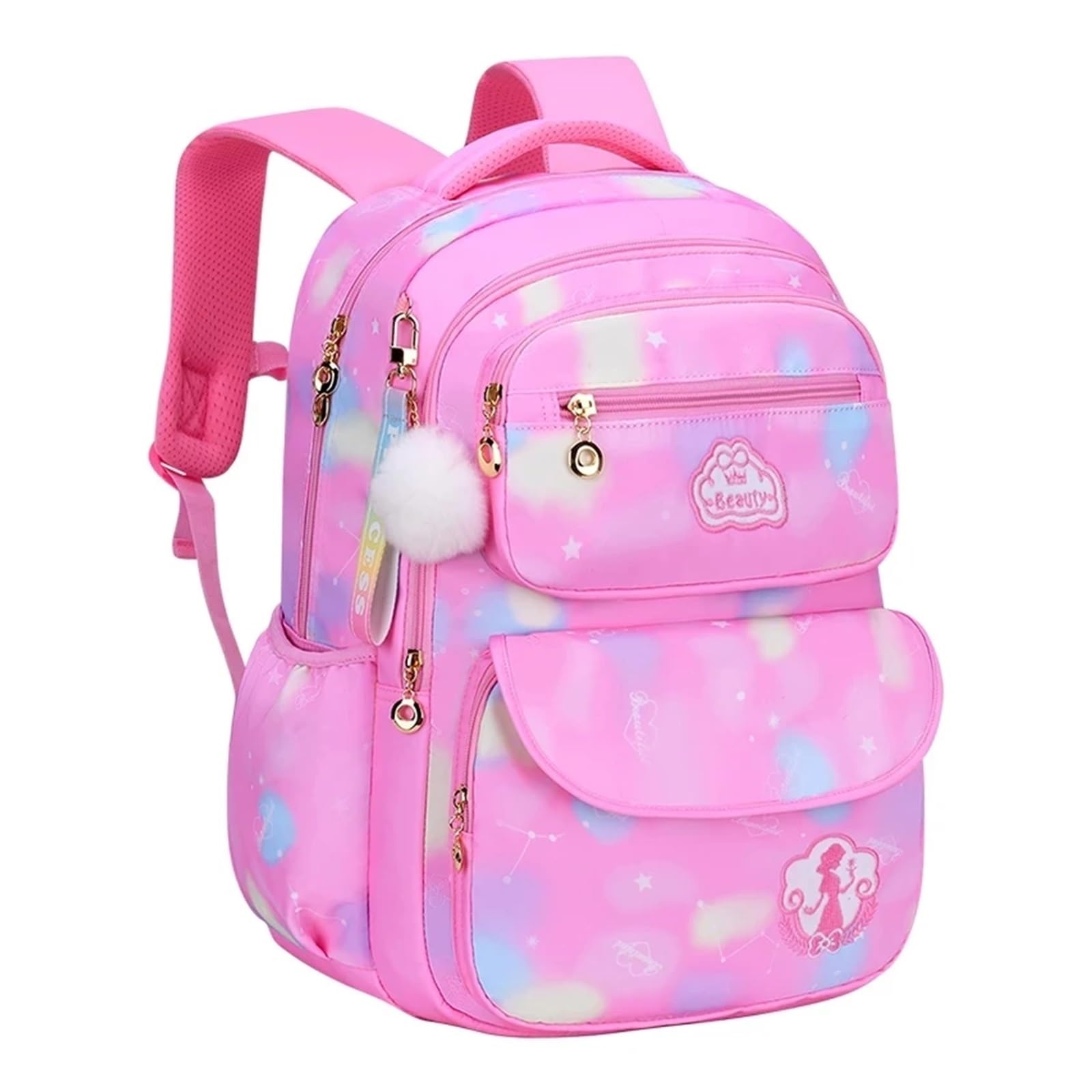 Pengchang Mochila Mochila Escolar Clase Mochila Escolar for Adolescentes Niños Niña Impermeable Niño Niño Rosa Lindo Jardín de Infantes