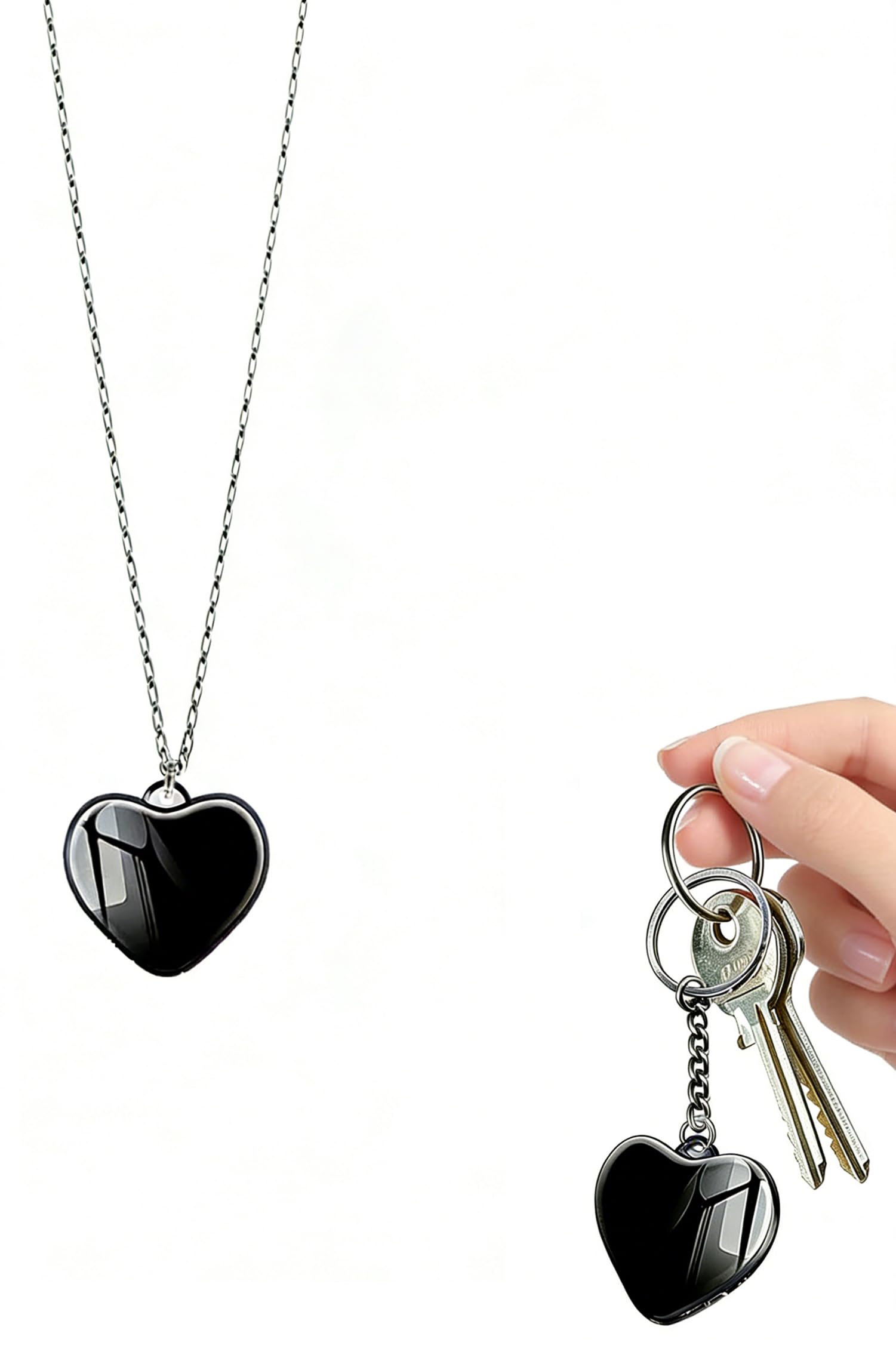 Small Voice Recorde Digital Voice Activated Recorder Wearable Sound Recorder Pendant Neckalce Keychain Recorder With Earphone for Meetings Classes Interviews