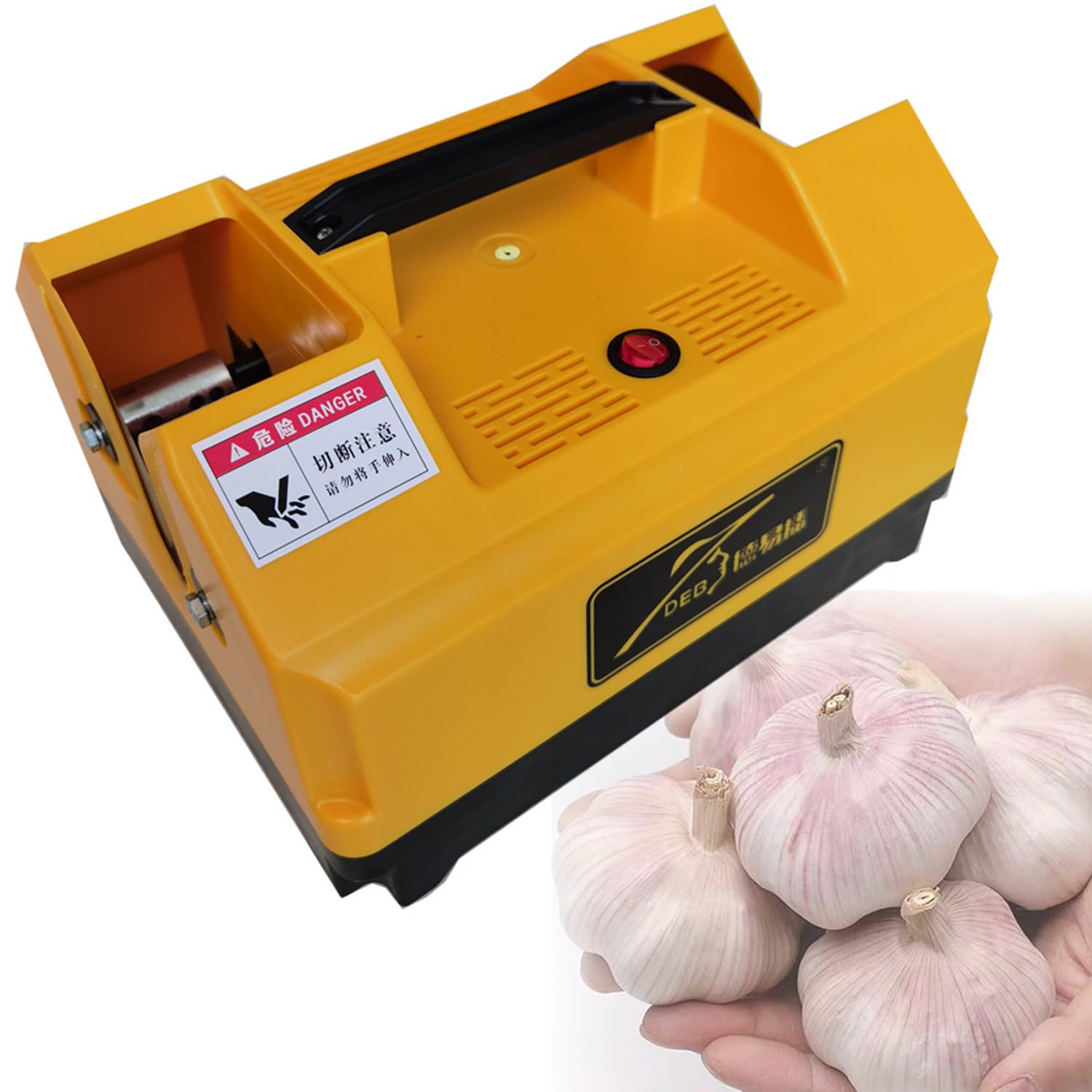 Elektrischer Knoblauch-Rhizomschneider, beidseitiger Knoblauch-Wurzelstammschneider, Knoblauch-Wurzelschneider, Bart und Wurzeln schneiden, für Knoblauch/Zwiebel/einzelnen Knoblauch