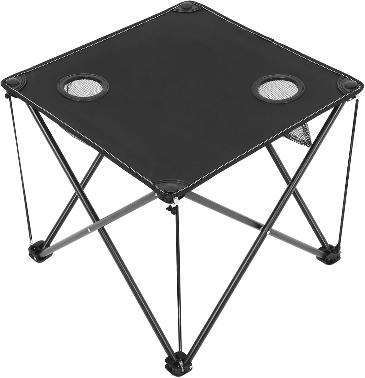 TOYANDONA Portable Folding Picnic Table with Cup Holders Camping Table for BBQ Outdoor Fishing and Picnics Lightweight and Easy to up