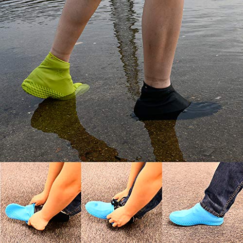 image for LEGELITE Reusable Silicone Waterproof Shoe Covers, No-Slip Silicone Ru