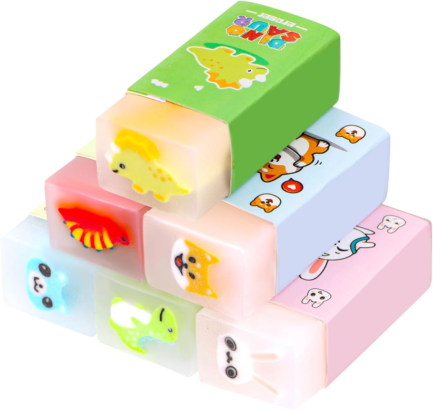 Cute Erasers for Pencils Bulk Pet Eraser Fun Animal Pencil