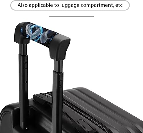 Miniatura 2 de Belidome Dolphin Love Heart - Paquete de 2 envolturas para manija de equipaje para identificador de maleta, fundas para fabricantes de equipajes,