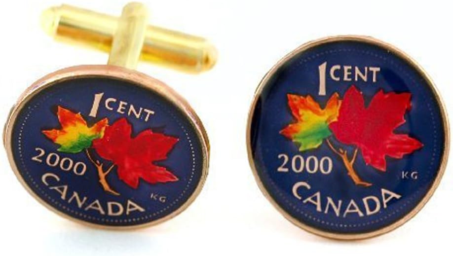Canadian Penny Coin Cufflinks