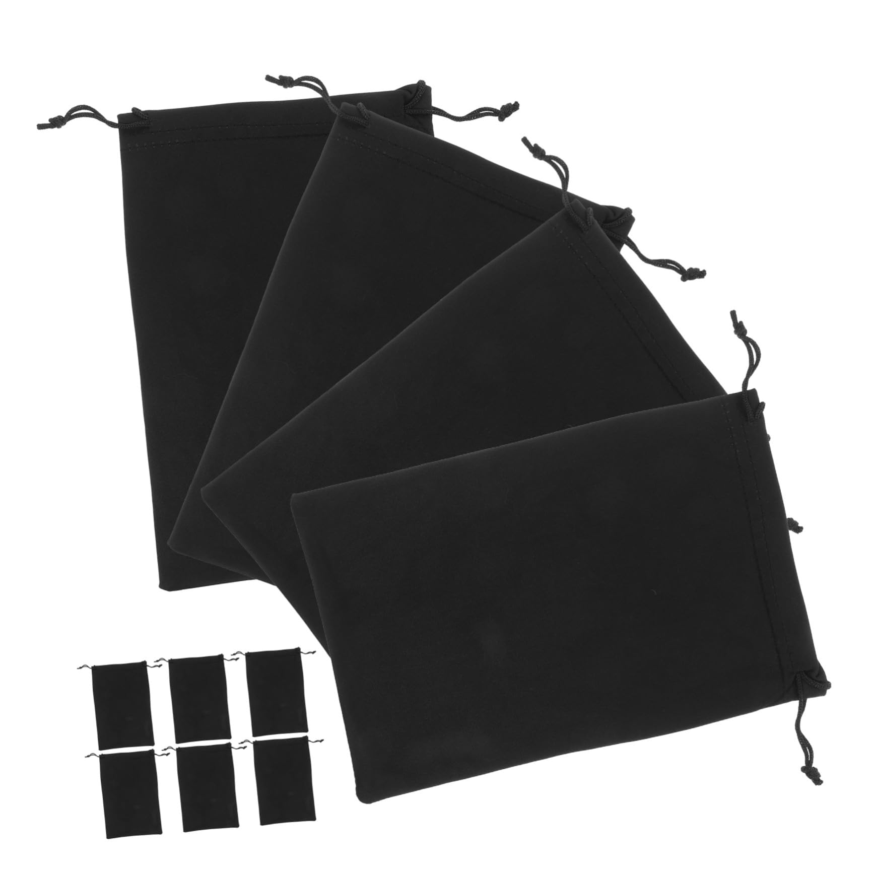 VICASKY 10 Pièces Pochette de Rangement Ski Masque Microfibre Douce Rayures pour Lunettes de Ski et Accessoires Compact et