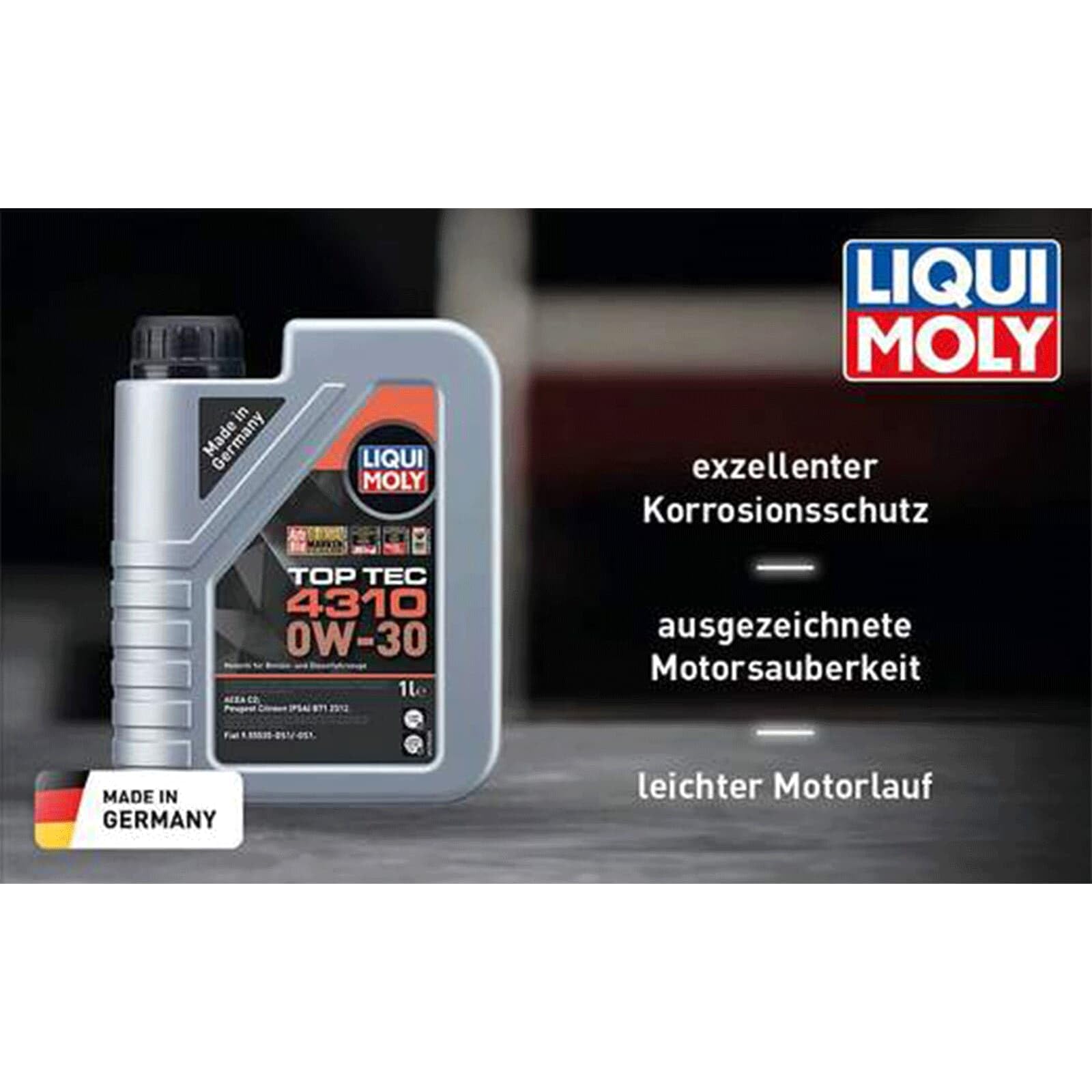 Liqui Moly 3735 Top Tec 4310 0W-30 Engine Oil, 1 Litre : Amazon 
