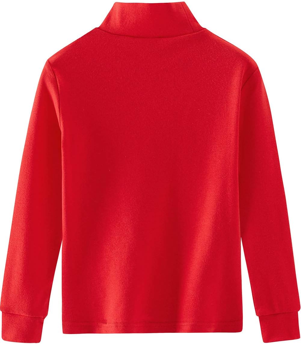 Spring&Gege Little & Big Kids Soft Cotton Long Sleeve Mock Turtleneck Shirts - Image 2