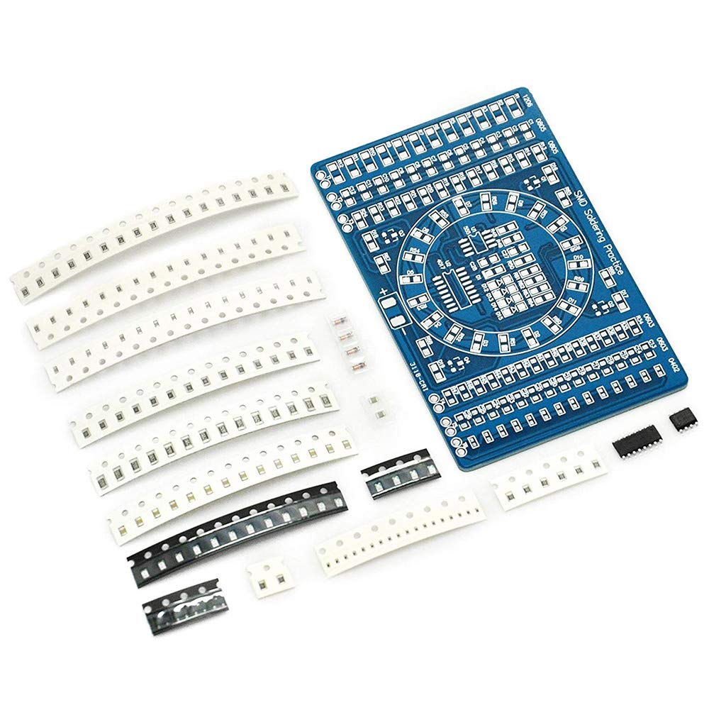 SMD zestaw do ćwiczeń lutowania DIY SMD SMT komponenty CD4017 obrotowy NE555 - ćwiczenia lutowania deska do ćwiczeń DIY