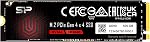 Disque SSD Silicon Power 2To UD90 NVMe 4.0 Gen4 PCIe M.2 R/W jusqu'à 5 000/4 800 Mo/s (SP02KGBP44UD9005)