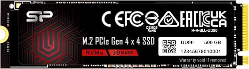 Miniatura 9 de Silicon Power 1TB UD90 NVMe 4.0 Gen4 PCIe M.2 SSD R/W hasta 5,000/4,800 MB/s (SP01KGBP44UD9005)