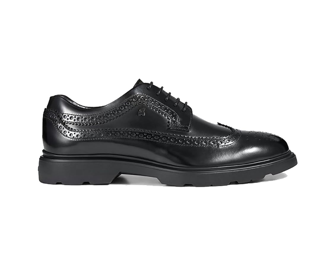 Hogan Route Shoes in Black Leather, Mens, Size: 6.: Amazon.co.uk: Fashion