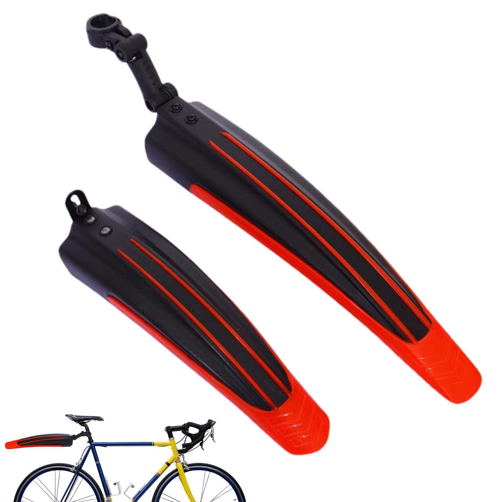 Mud Guard - Mudguard Set For Mountain Road Bikes | Adjustable Mountainbike Bicycle For Mountain Splash Guard, Front And Rear Mud Guard