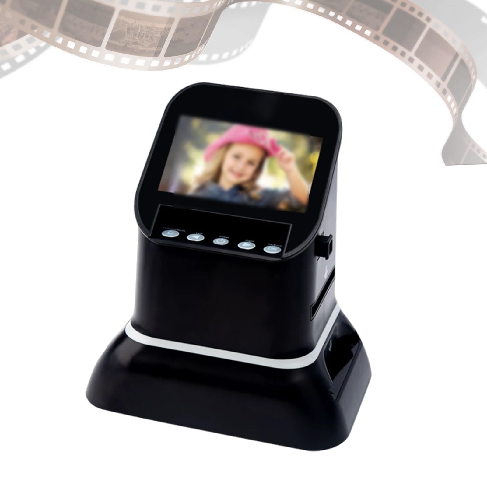 Scanner Diapositives et Négatifs Photo, Visionneuse Diapositives Haute Résolution avec écran LCD 4.3 '', Aucun Pc Nécessaire, Prend en Charge 5 Spécifications de Film 120