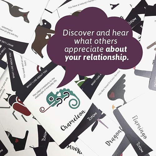 Vista 9 de Totem Bundle of Self Esteem Game and Conversation Starter Couple Game for Relationship Strengthening & Team Building Activities