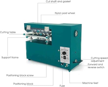 Electric Leather Cutting Machine, Leather Skiver Machine Strap Slitter Cutting Tool, Shoe Bag Leather Strap Cutter Machine