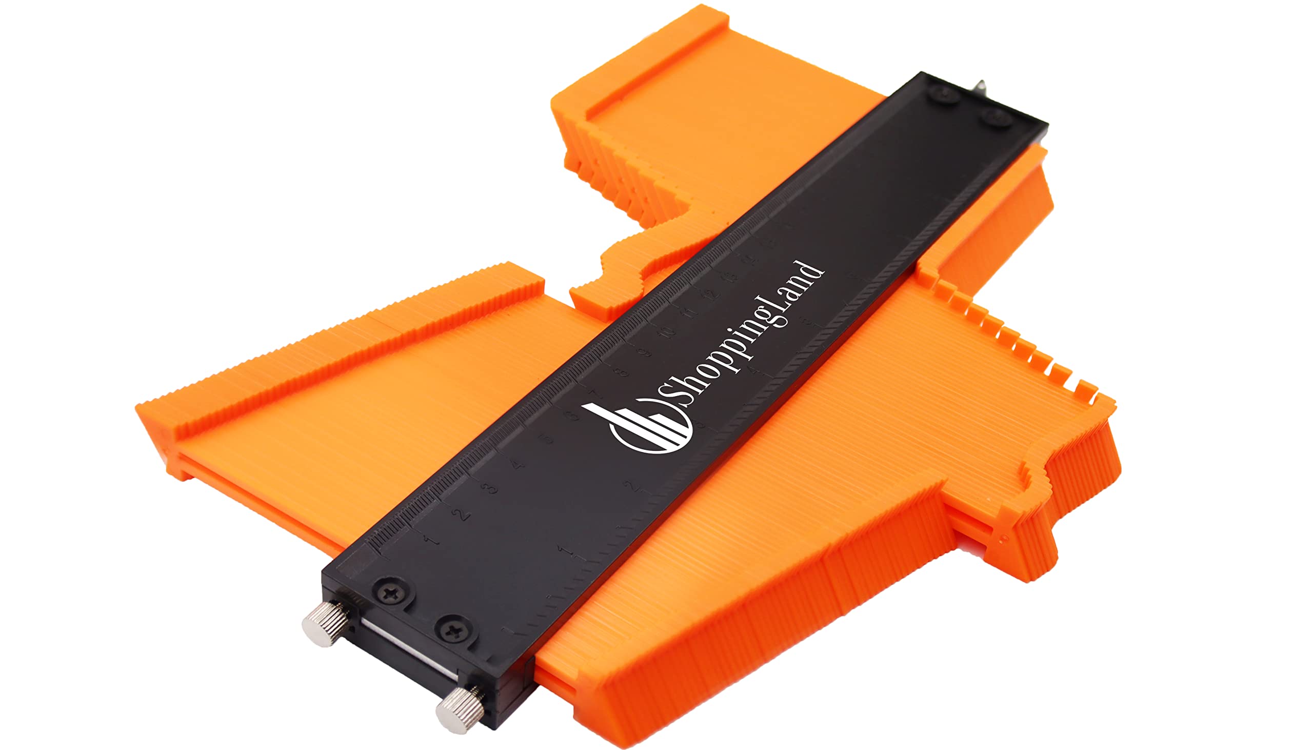 The Super Gauge Shape and Outline Tool for Flooring- Contour Gauge 10" Adjustable Widen Set- Shape Duplicator Profile Gauge with Lock- Woodworking Templates, Construction Tool (Built-in Screw Style)
