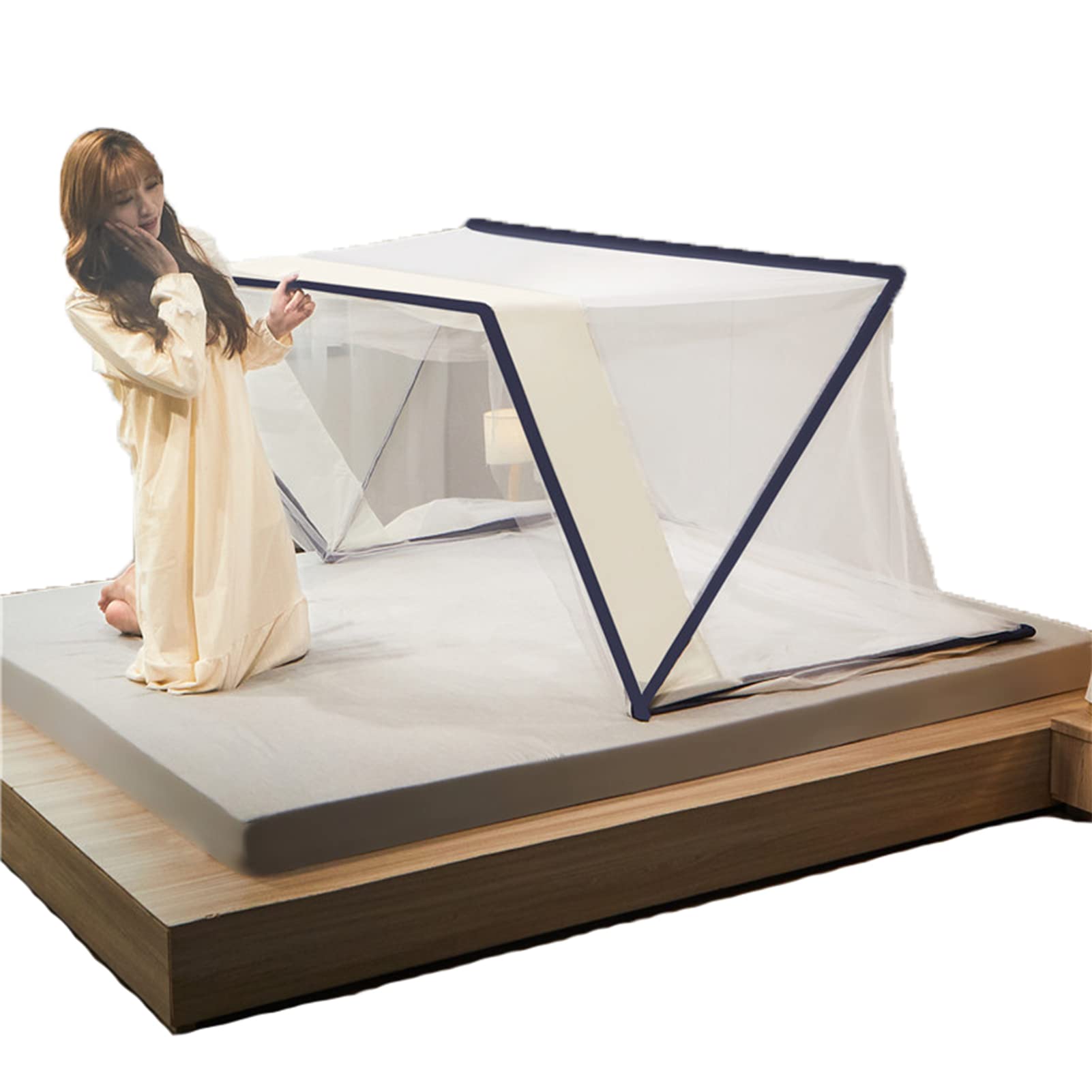 GJMSSMY Mosquito Nets Pop Up Mosquito Net Ultralight Weight Beach Tent Travel Bed Free Installation and Folding Net for Adult Bottomless Sleep Bug Nets Outdoor,Pink,80 * 190CM