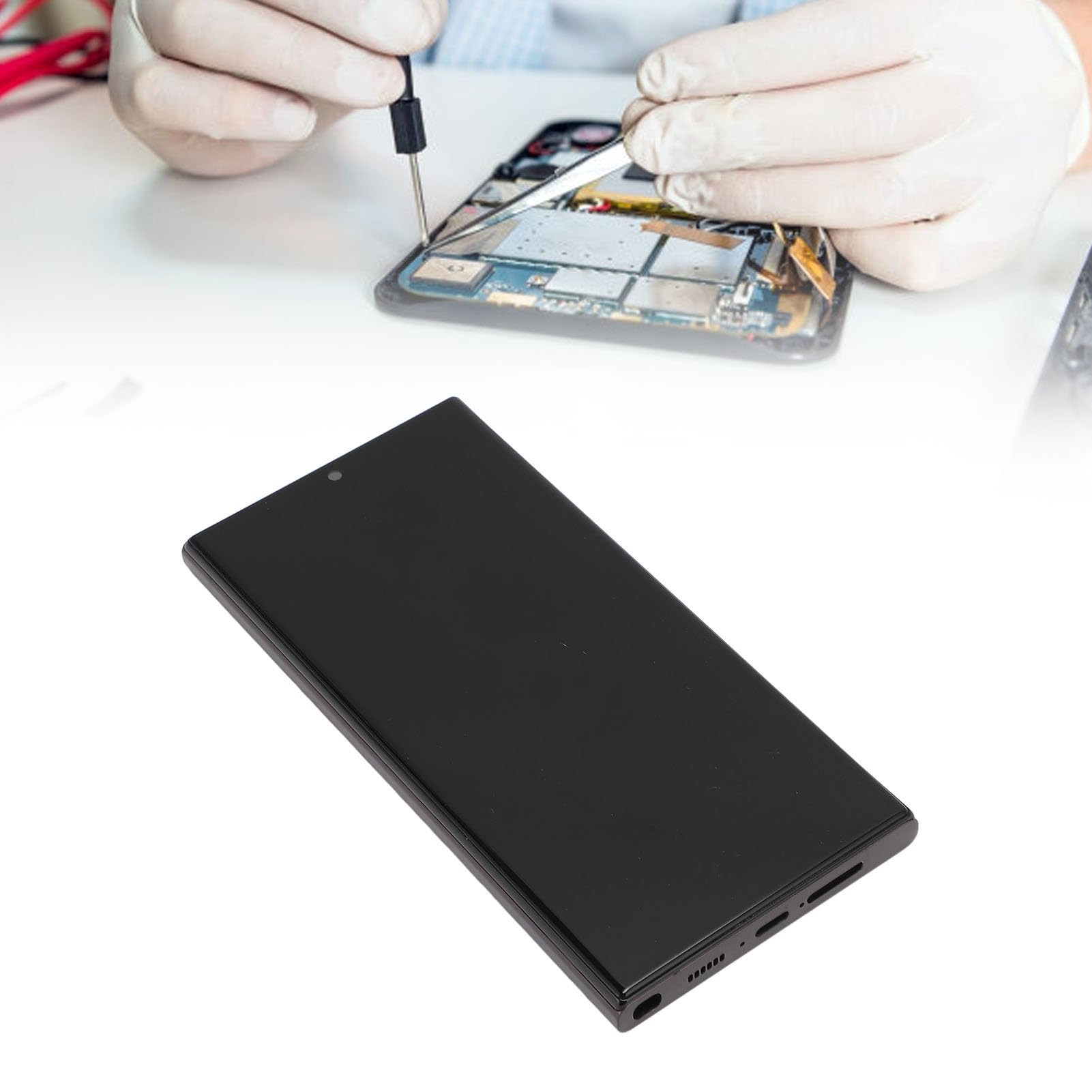 SIXRUN Wyświetlacz LCD do Telefonu z ramką do S23 Ultra
