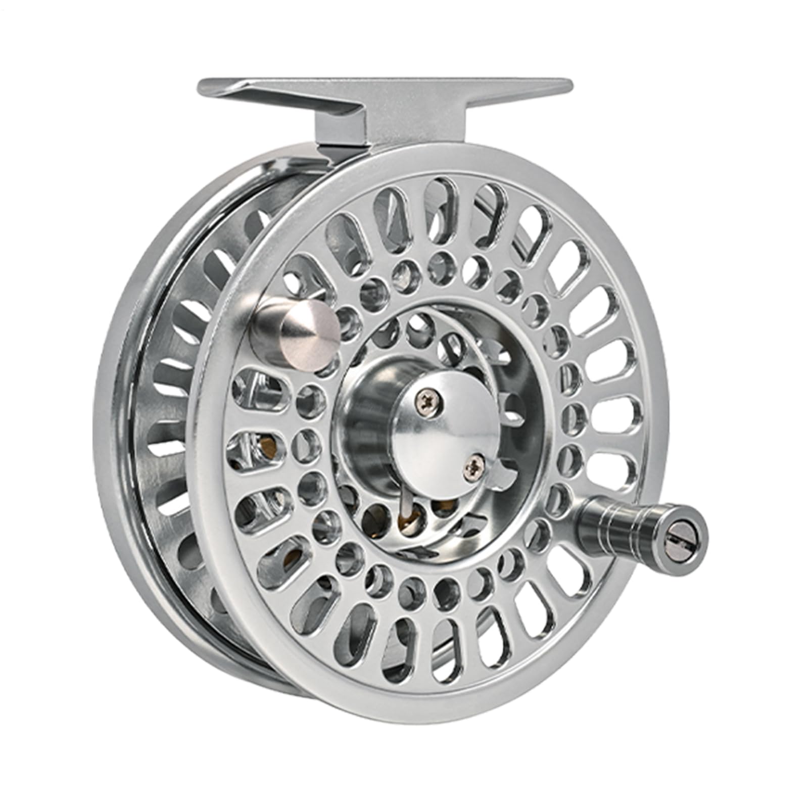 Aluminiowy kołowrotek muchowy, aluminiowy kołowrotek muchowy sprzęt do | Kołowrotki Baitcaster do łowienia ryb w słonej wodzie w jeziorze Sweetwater