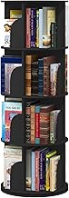 Intexca 360° Rotating Stackable Shelves Bookshelf Organizer - Black (4 Tier)