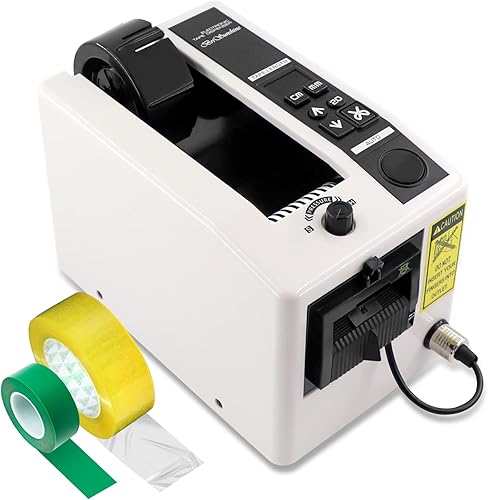 Máquina de corte de cinta eléctrica, cortador dispensador automático de cinta para envolver/embalar, con longitud de corte de 39.331 in para varias