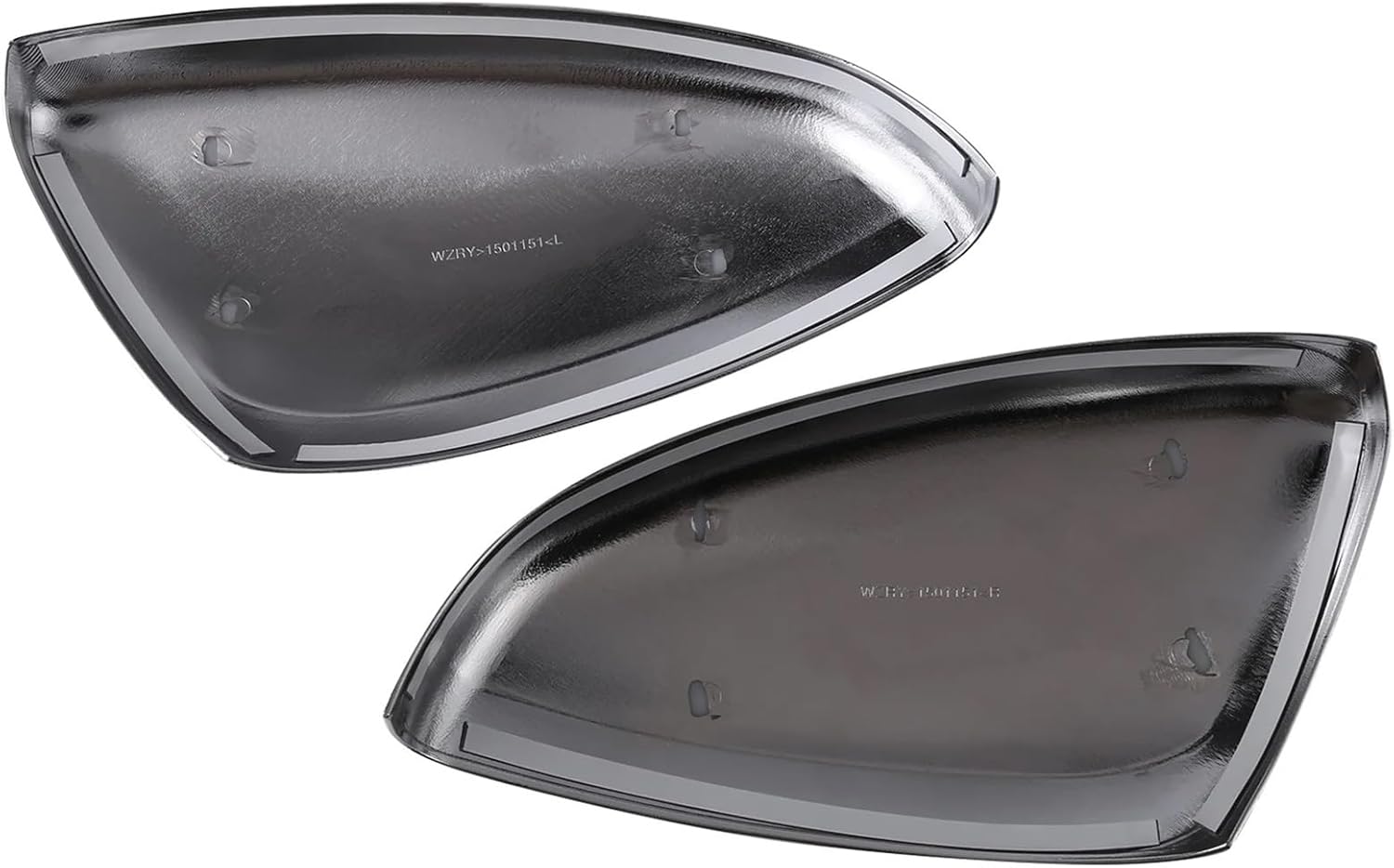 Kiyah Abs Chrome Car Rear View Mirror Protection Covers Rearview Mirror Stickers Compatible for Peugeot 208 2014-2017 Accessories