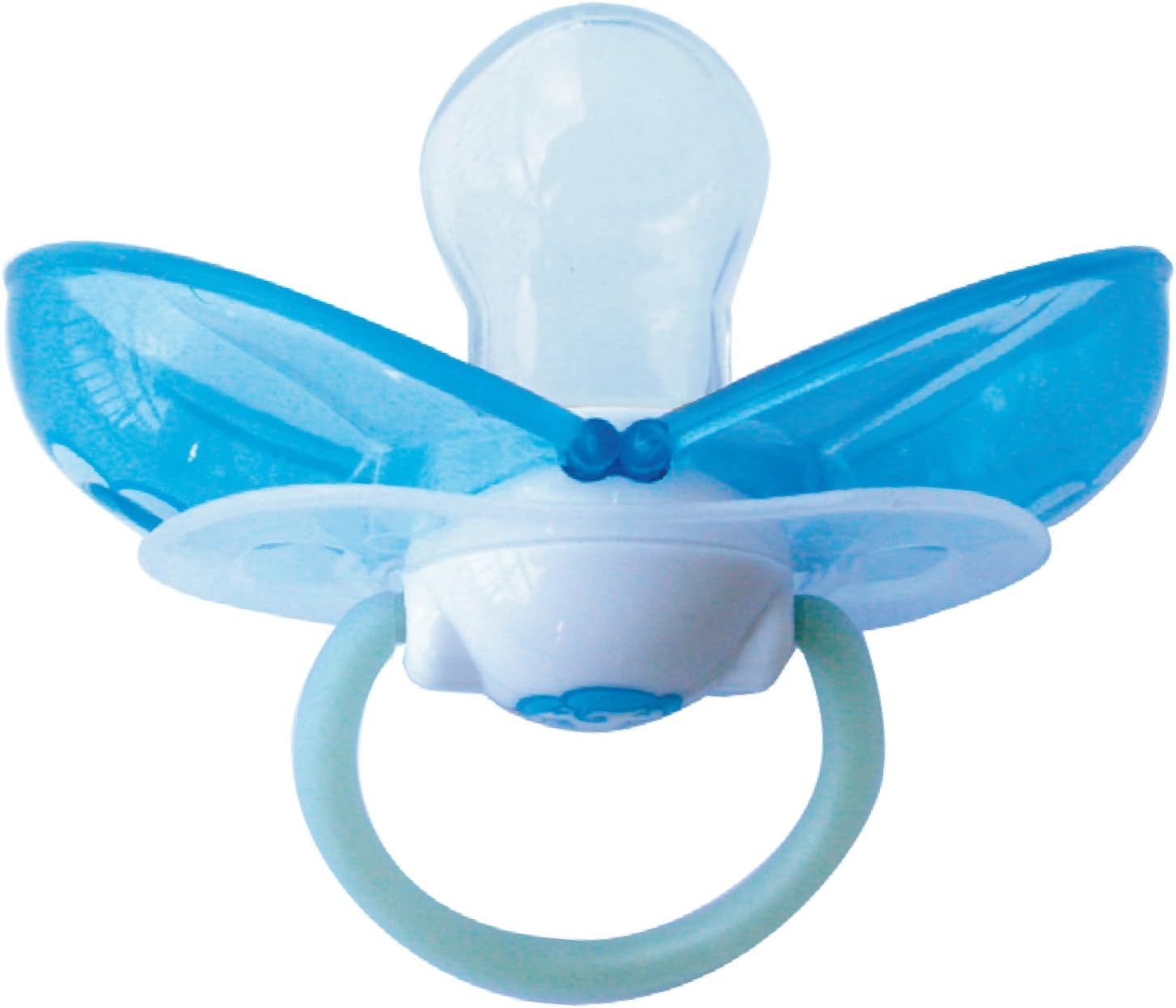 ElemedSilicone Smart Pacifier, 6 Plus Months, Orthodontic Shape, Light Blu Heart