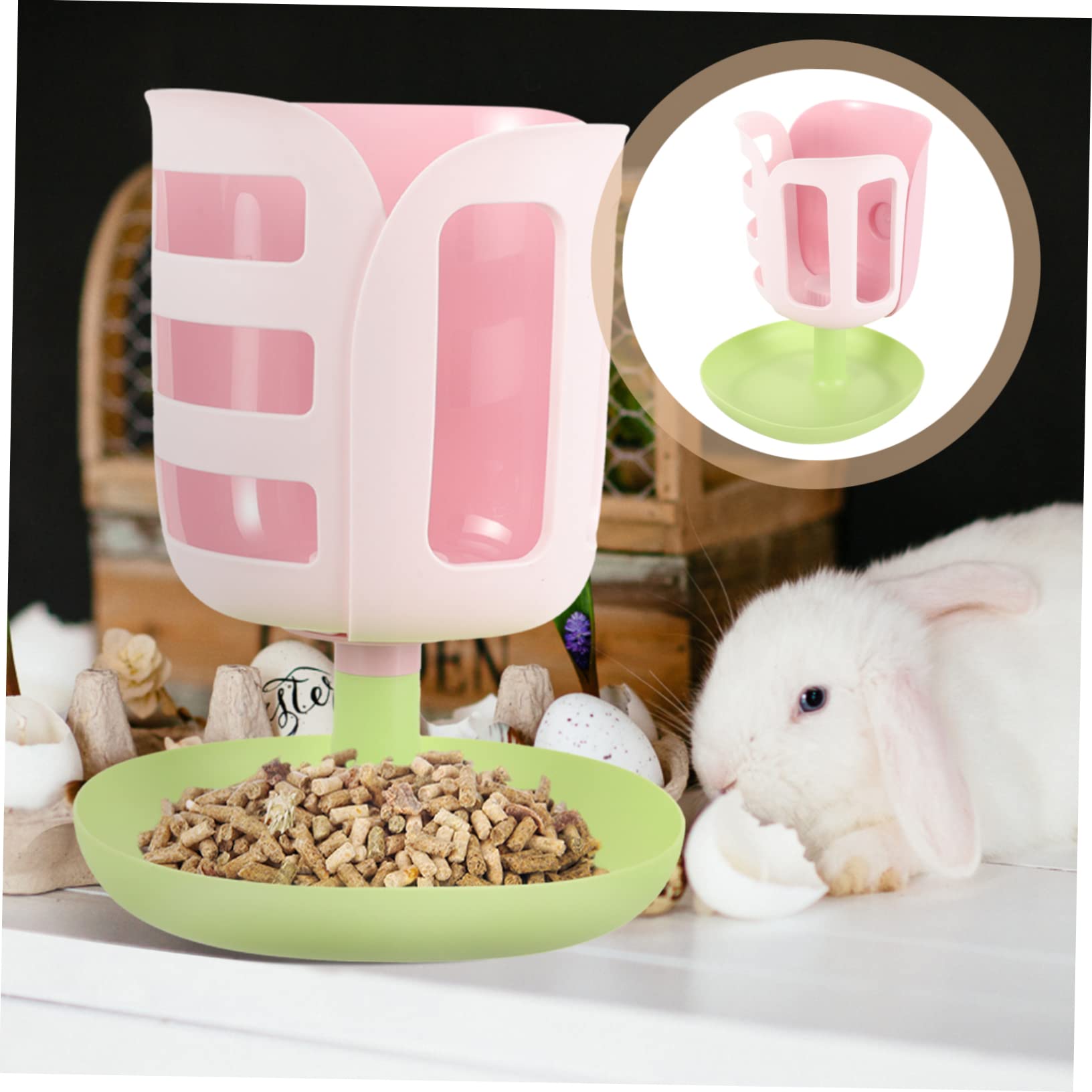 Support De Foin Forme De Tulipe pour Distributeur De Foin Antiwaste Râtelier De Rangement pour Rongeurs Accessoire Pratique pour De Compagnie