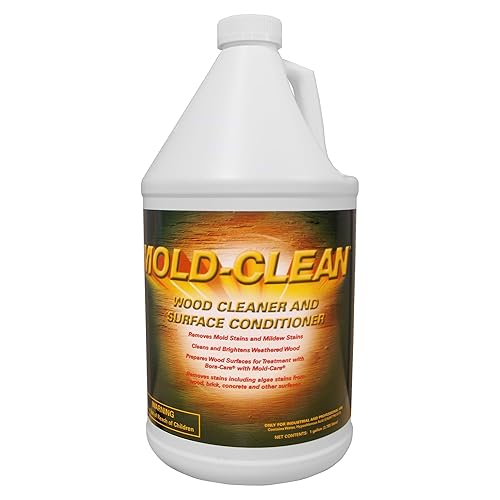Nisus MOLD-CLEAN Wood Cleaner and Surface Conditioner, Ready-to-Use, Removes Stains