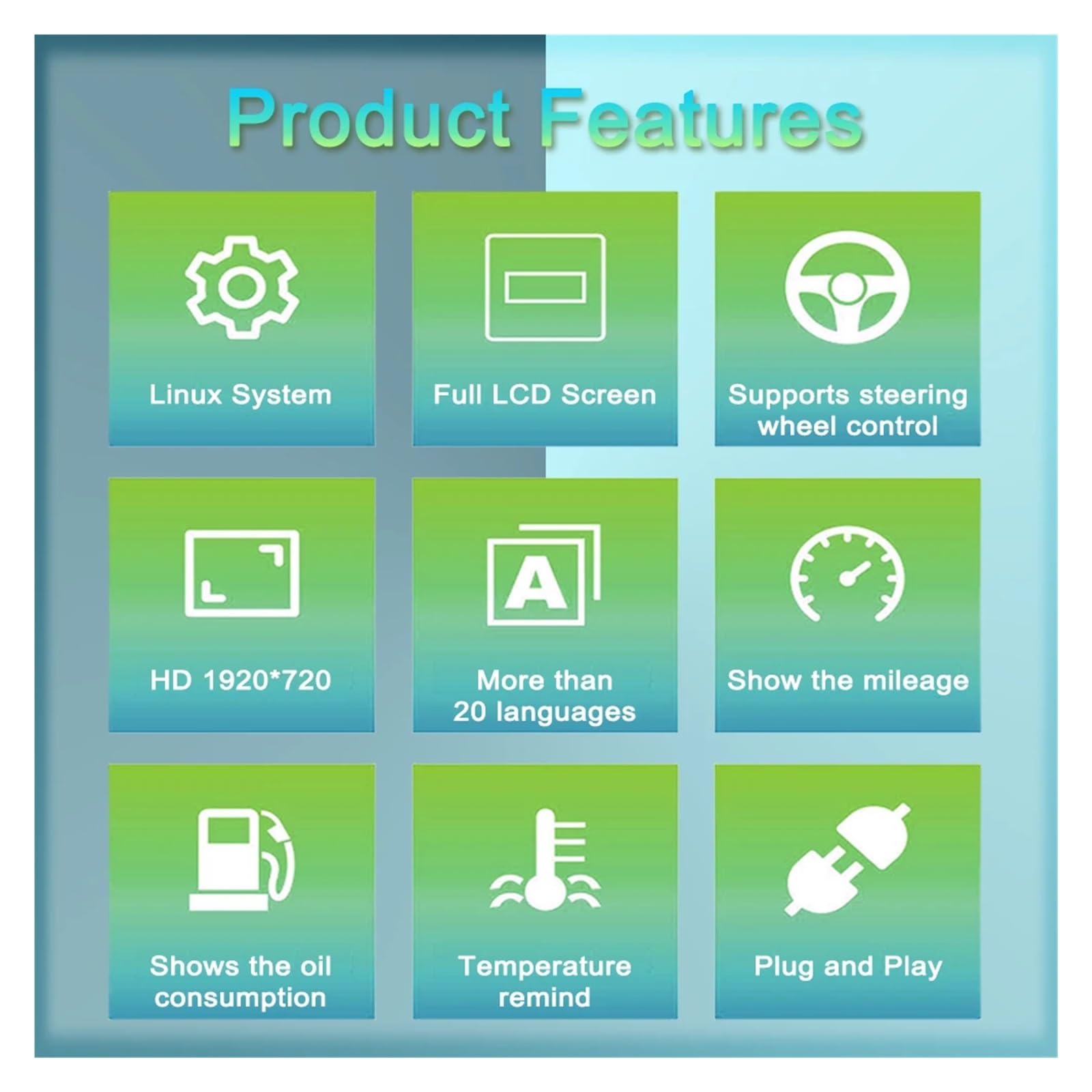 IPS 1920 * 720 11 pollici compatibile con BMW Serie 1 120i E81 E82 E87 E88 (2004-2011) tachimetro digitale quadro strumenti cruscotto auto
