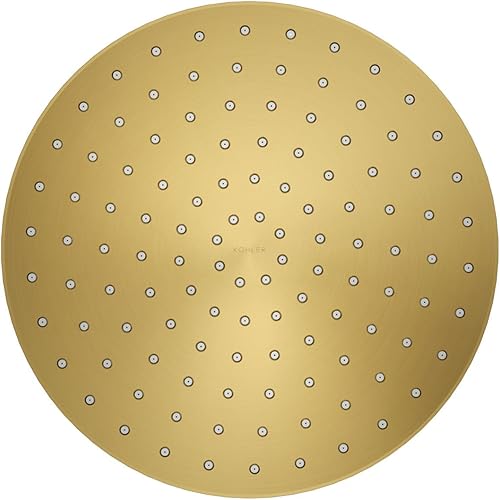 Miniatura 46 de Kohler 76465-Y-BN Awaken Cabezal de lluvia de una sola función, 2.5 gpm, níquel cepillado vibrante Vibrant Brushed Nickel,Negro mate,Bronce frotado