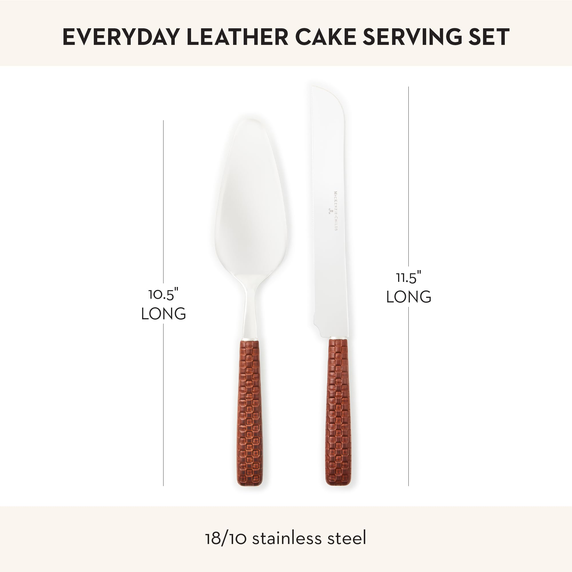 Amazon.com: MACKENZIE-CHILDS Everyday Cake-Serving Set, Dishwasher