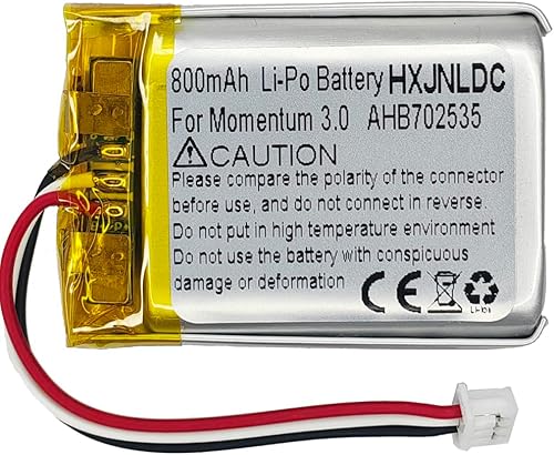 DC 3.7V 800mAh AHB702535PCT-01 Batería de litio recargable de polímero para Sennheiser Momentum 3.0 M3AEBT M3IETW Auriculares inalámbricos con