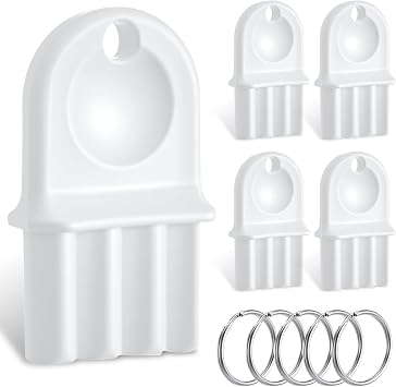 Geelin 5 Pcs Paper Towel Dispenser Key, Fits Most Commercial Toilet Dispensers & Paper Towel Dispensers for Janitors Maintenance Professionals, Universal Replacement White