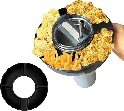 Stanley 40-ounce creative compartments Snack cup. Enjoy it anytime in the living room while watching TV, in the cinema, or during a trip without any pressure. Reusable black