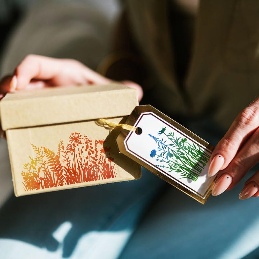 GLOBLELAND Gummistempel Blumenmuster 18x22cm - EVA Stempel Für Basteln & Scrapbooking | Handgemachte Stempel