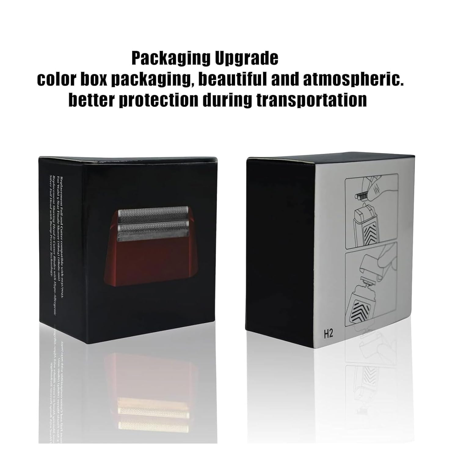 Professional 5 Star Series Finale Shaver Replacement Foil and Cutter Bar Assembly Compatible With Wahl Shaver Foil 7031-100, 7043-100 (Red-2) - Image 6