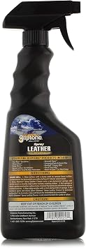 Gliptone Leather Cleaner Spray with Glycerine, pH Balanced, Safely Cleans and Restores, 17 fl oz