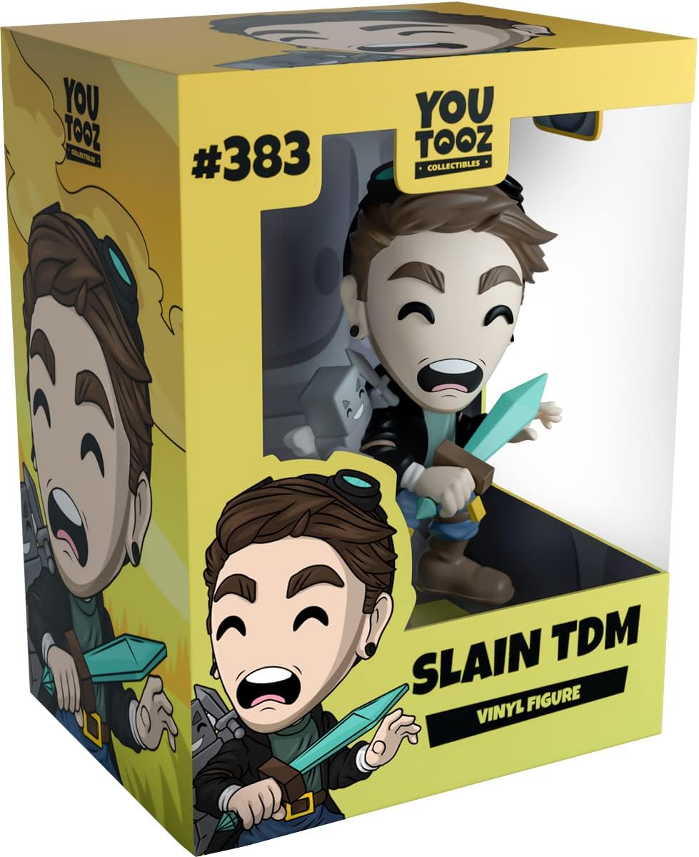 Slain TDM 4.7" Inch Vinyl Figure, Slain DanTDM Collectible Figure by Youtooz Creator Collection