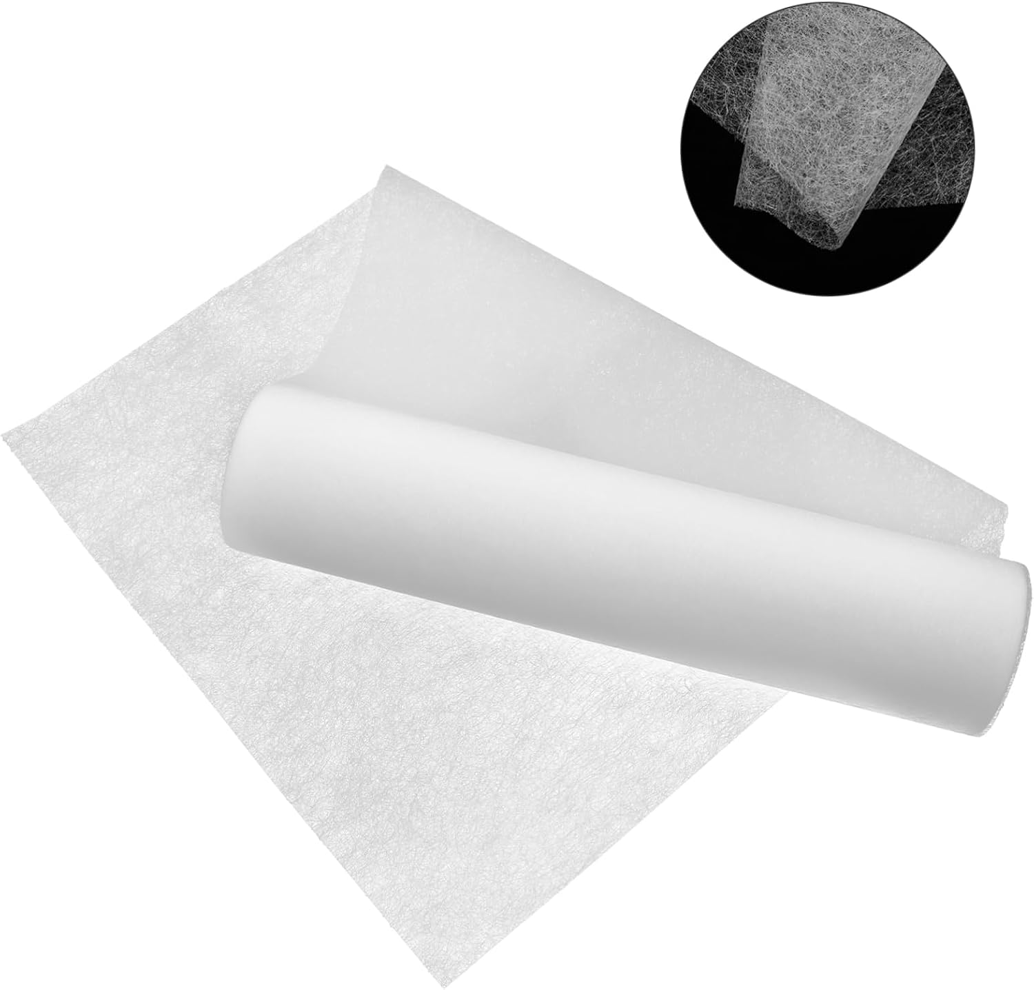 BEBEMOKO Double-Sided Fusible Interfacing for Sewing and Crafting Lightweight Non-Woven Stabilizer for Projects Easy Application and Adhesion for Garment Accessories