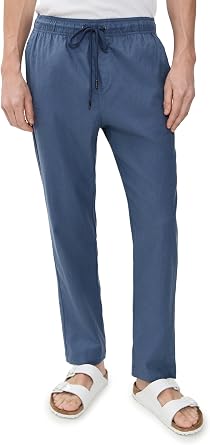 Onia Mens Stretch Linen Pull-On Pants