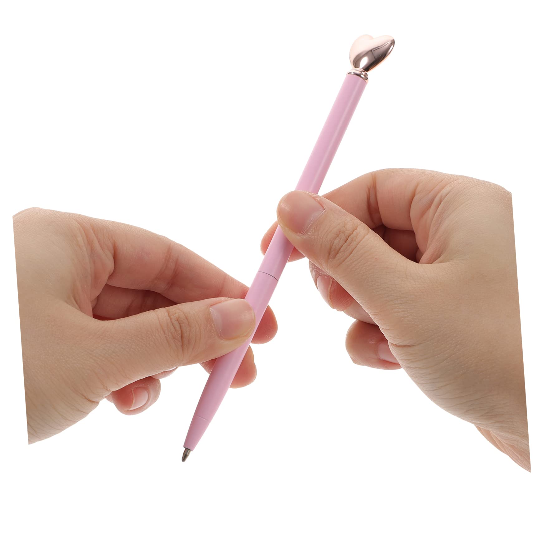 Lurrose 60 Piezas De Amor Bolígrafo De Metal Bolígrafo De Tinta De Uso Diario s De Corazón s Interesante Rodante Ergonómico Lindos s
