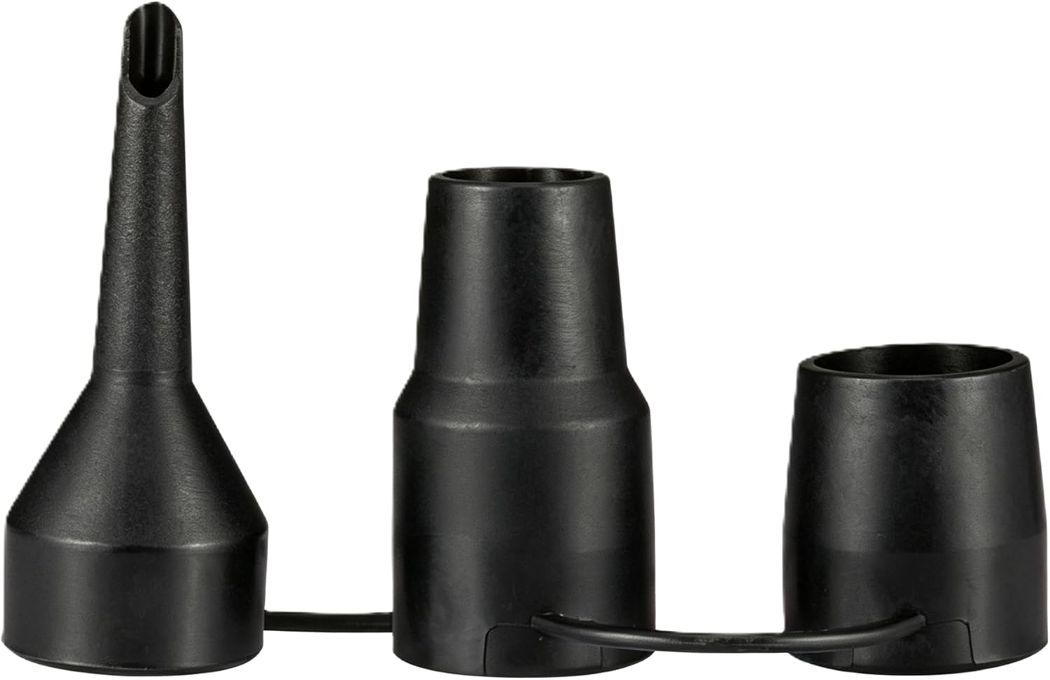 Black Inflatable Pump Adapter Plastic Nozzle Pump Nozzle Head Air Inflator Adaptor Replacement Nozzles 3 Sizes for Home Nozzles