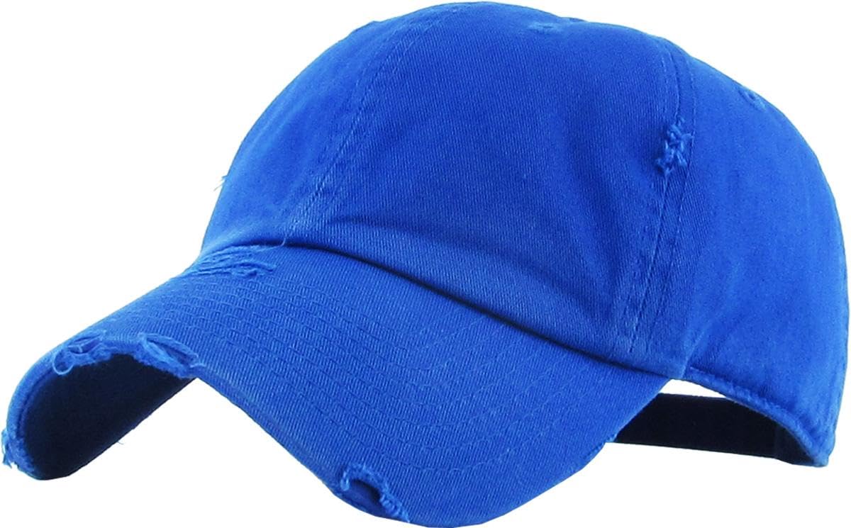 KBETHOS Vintage Washed Distressed Cotton Dad Hat Baseball Cap Adjustable Polo Trucker Unisex Style Headwear