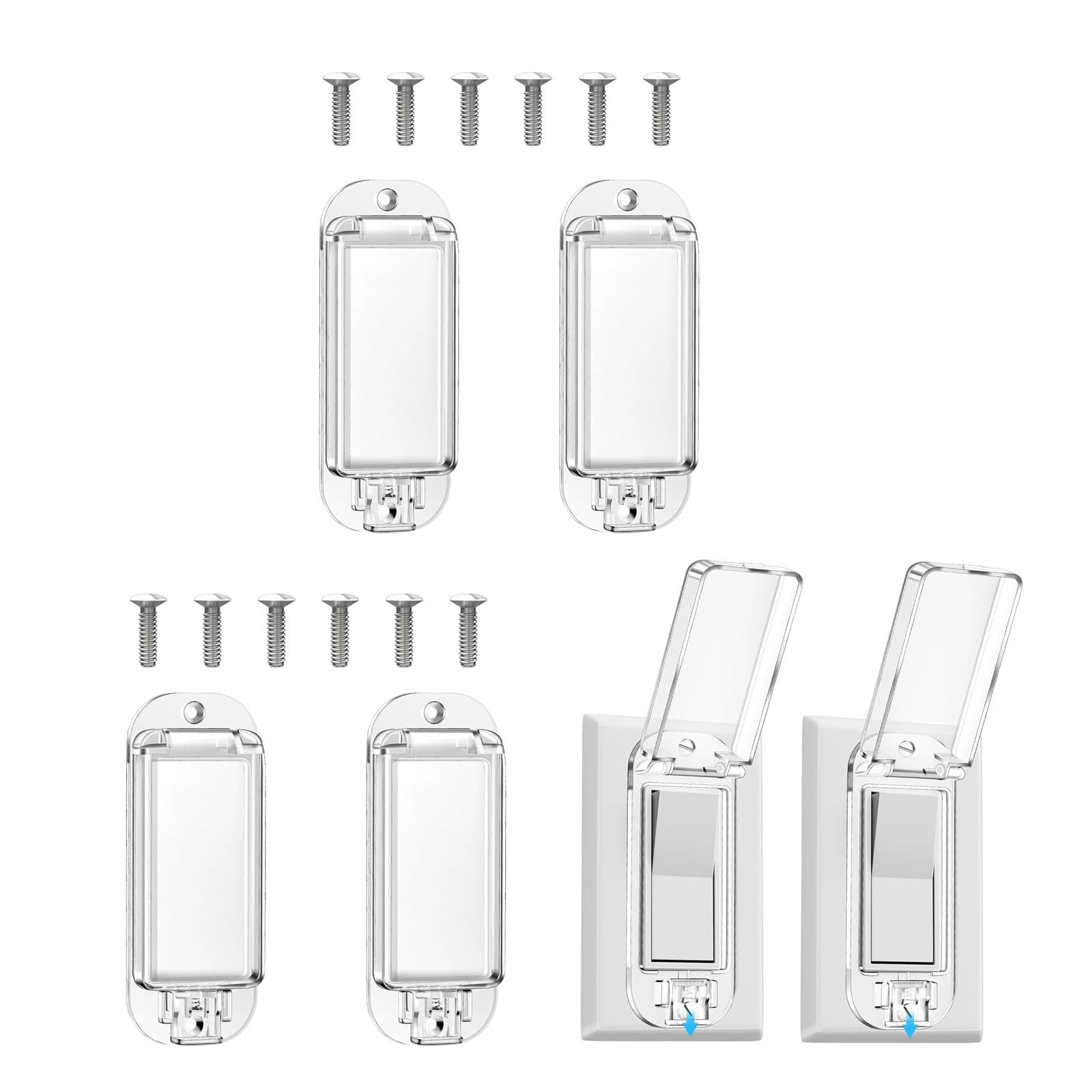 JSGHGDF Switches Cover Protector for Light Switches Dustproof Childproof Guard Easy Installation Decorative Protector