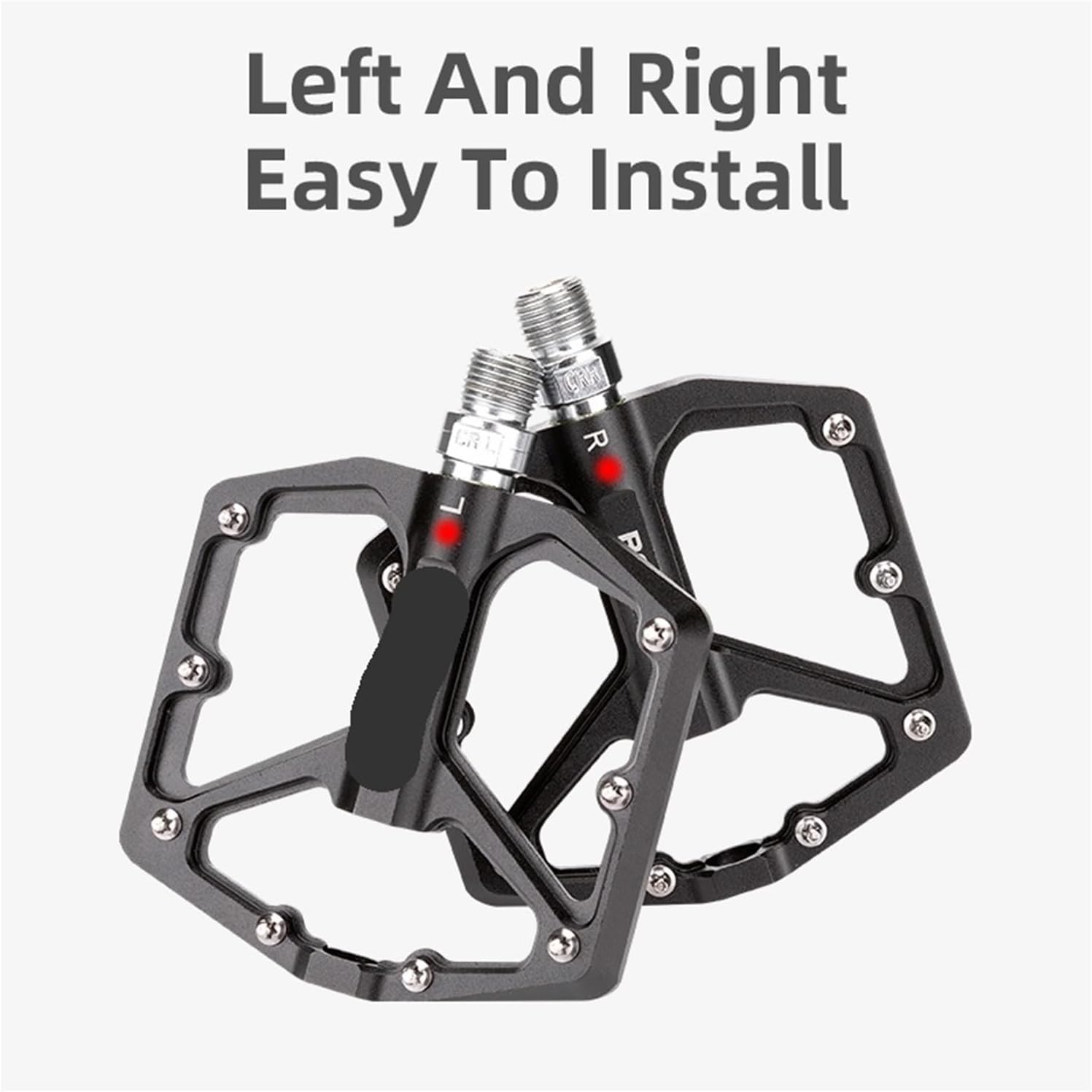 Compatible for ROCKBROS MTB Cycling Ultralight Pedal Bike Bicycle Sealed DU Bearing Pedals CRMO Non-Slip Cleat Part