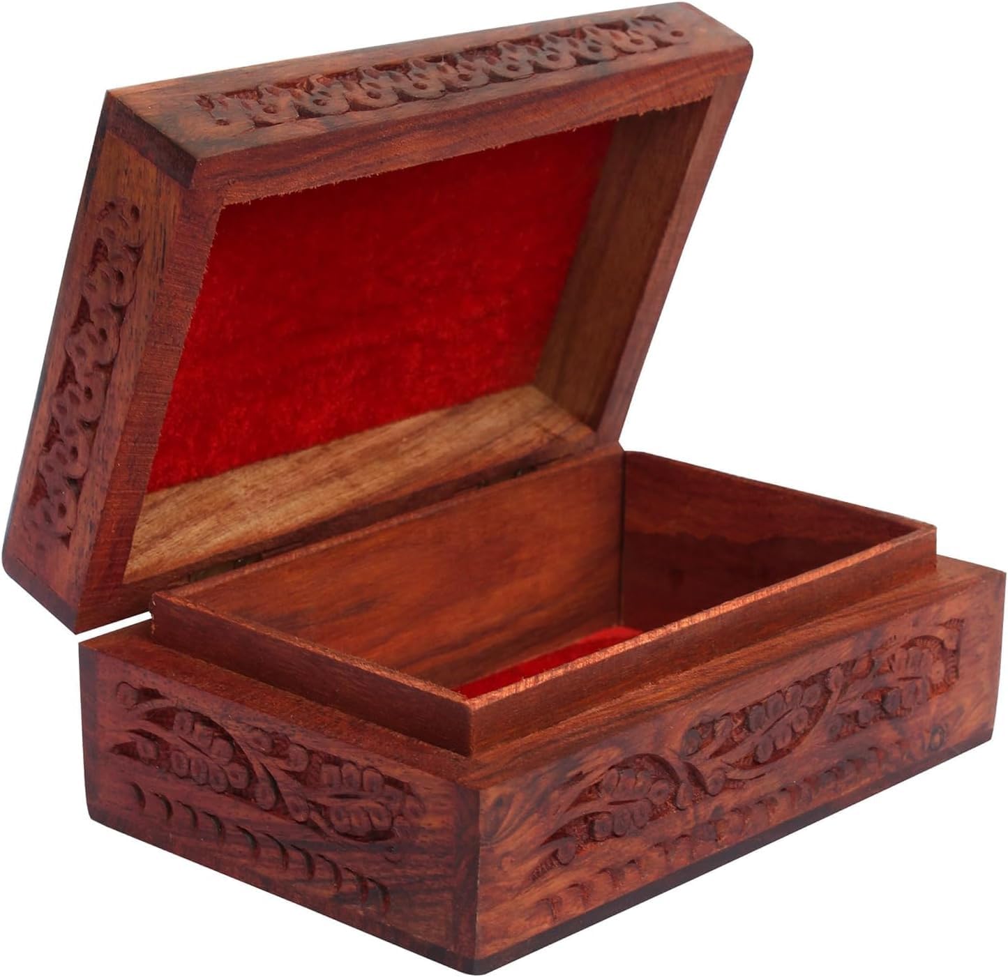 Boîte à bijoux en bois sculpté, le cadeau idéal pour vos souvenirs