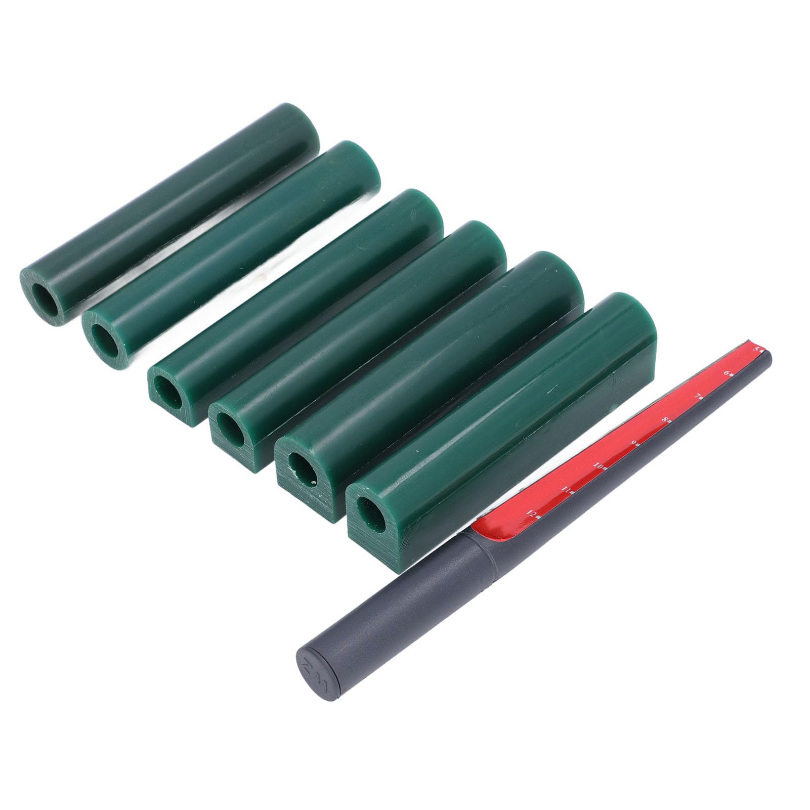 Juego de Tubos de Cera para Anillos Tallados, 6 uds., con Regla Cortadora para Fundición Precisa de Anillos de Joyería, Materiales de Cera de Calidad Profesional